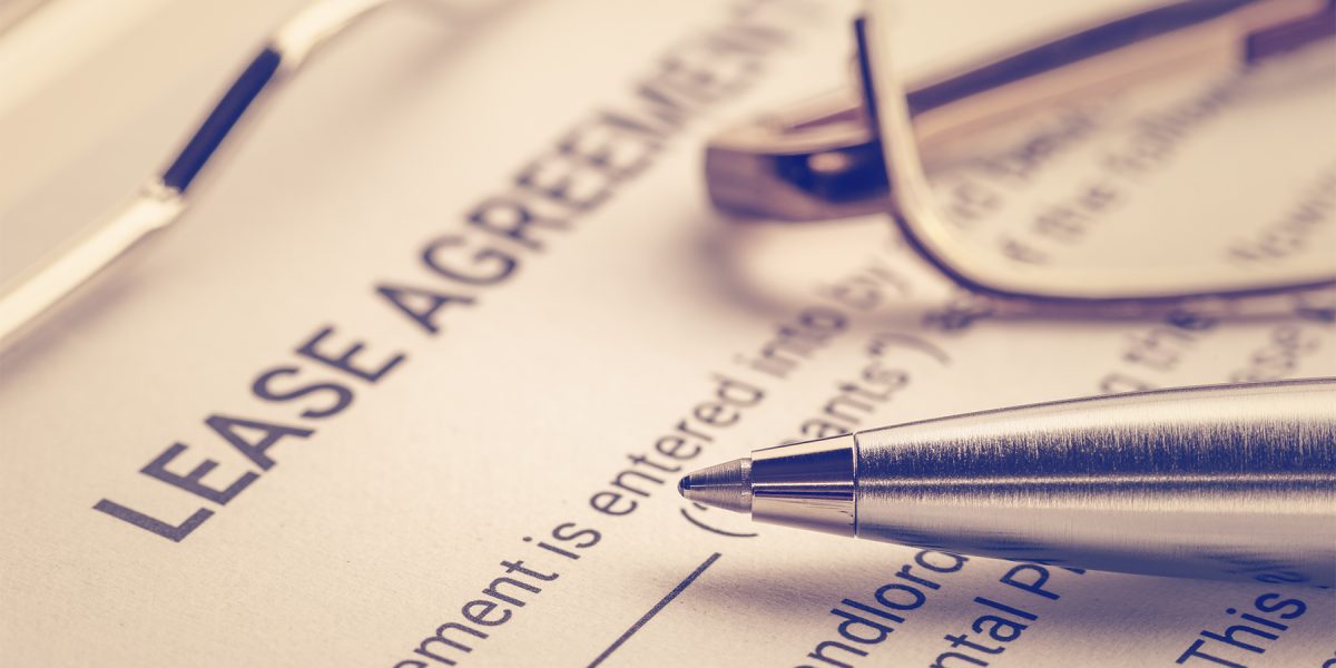 Lease signing